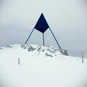 summit sign in the Swiss Alps