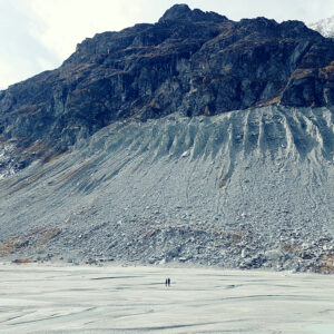 le glacier a fondu