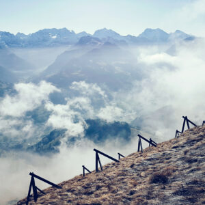 Swiss mountains / snow fences